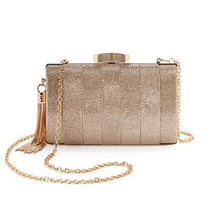 Lenore by La Regale Sparkle Pleated Jacquard Minaudiere