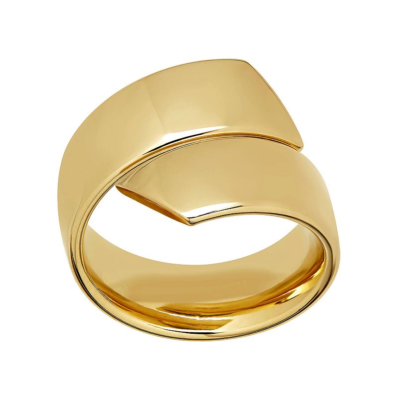 Everlasting Gold 10k Gold Bypass Ring, Womens, Size: 8