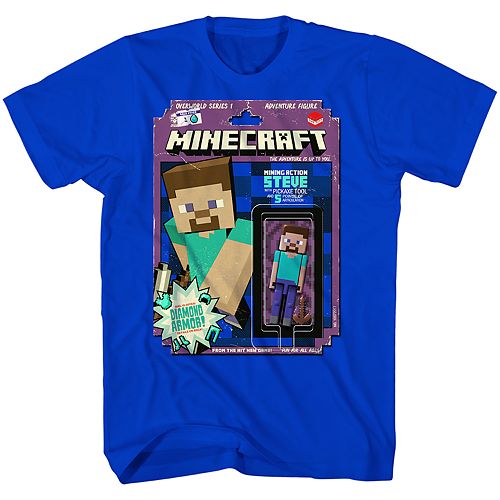 Boys 8 20 Minecraft Steve Tee - minecraft t shirt steve minecraft t shirt roblox