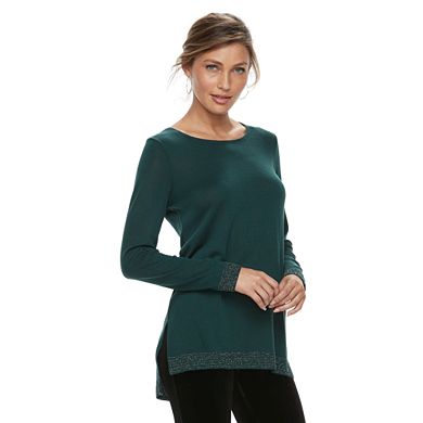 Women's Apt. 9® Scarf Metallic Sweater