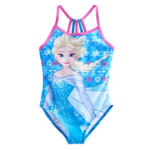 Disney's Frozen 4-6x Elsa Racerback One-Piece Swimsuit