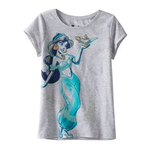 Disney's Aladdin Girls 4-7 Jasmine Glitter Tee by Jumping Beans®