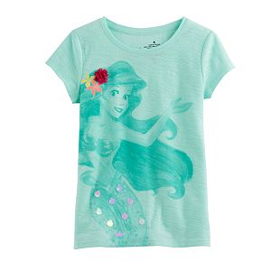 Disney's The Little Mermaid Girls 4-7 Ariel Slubbed Tee by Jumping Beans®
