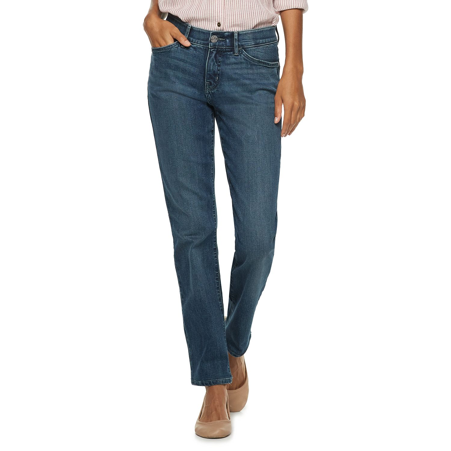 flex motion regular fit straight leg jean