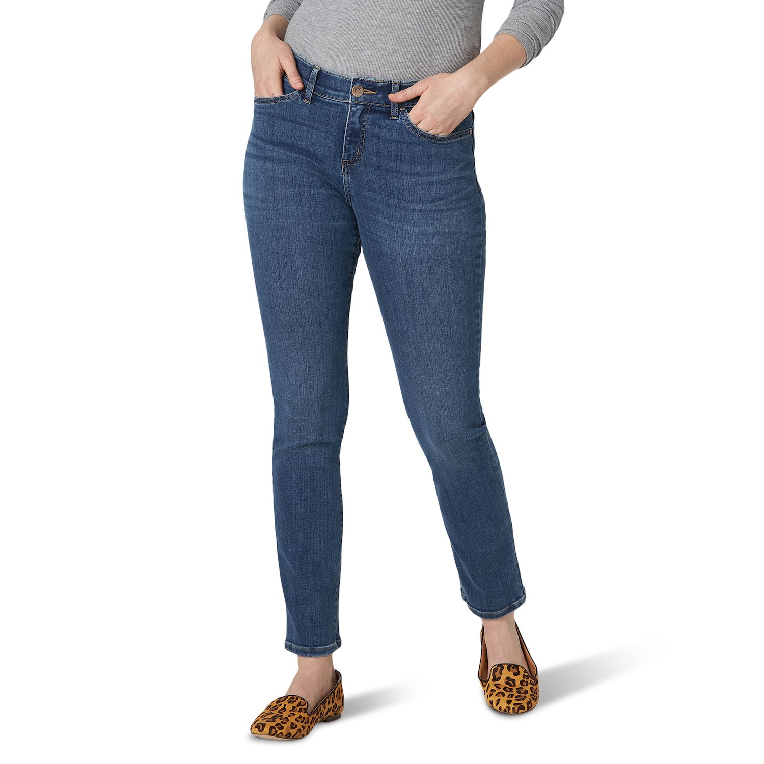 flex motion regular fit straight leg jean