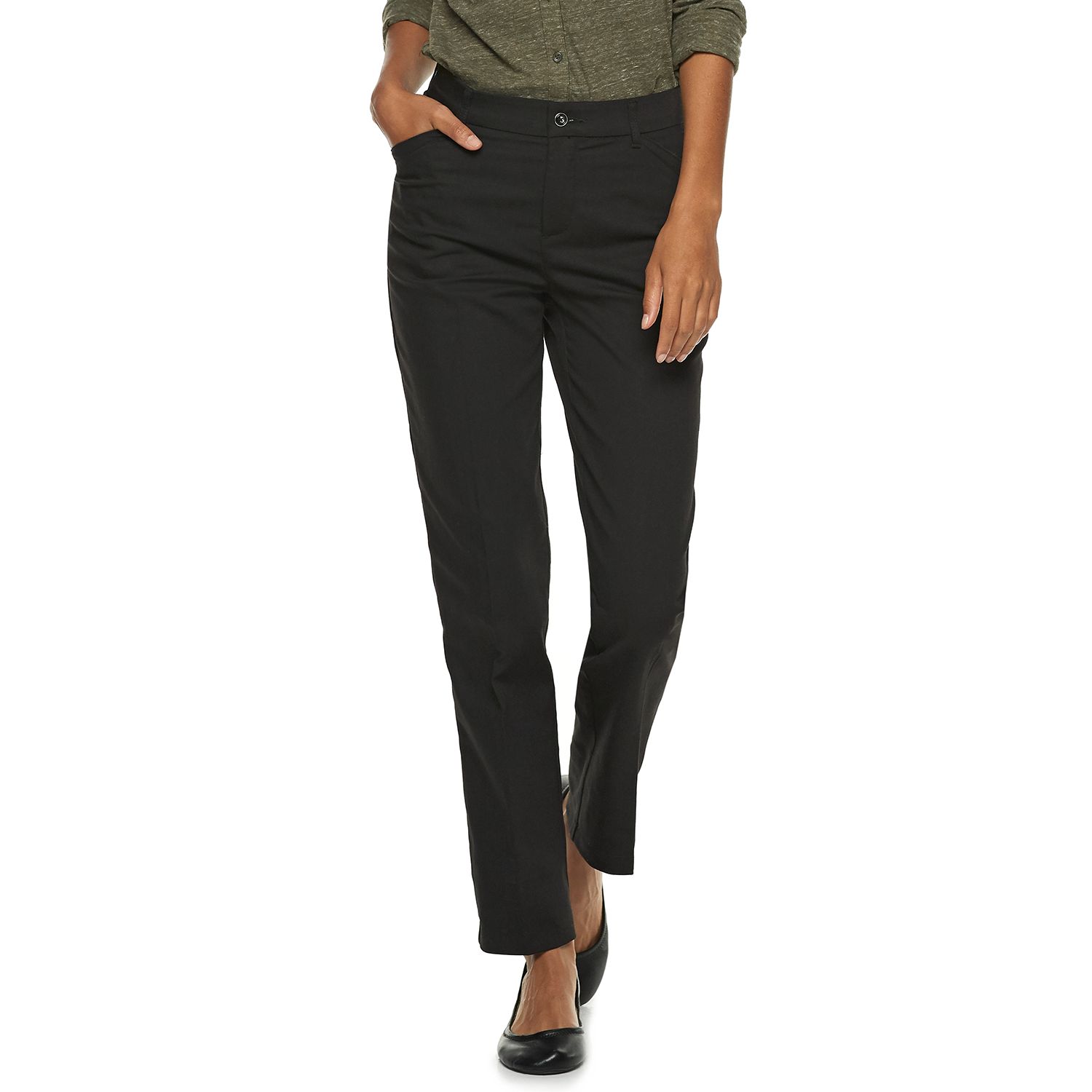 kohls lee womens pants