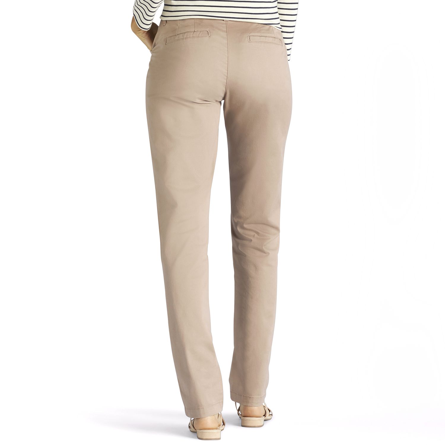 lee women's eased fit tailored chino pant