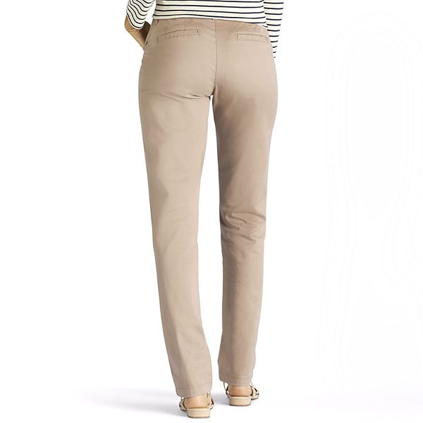 Women's Lee Slim Straight-Leg Tailored Chino Pants