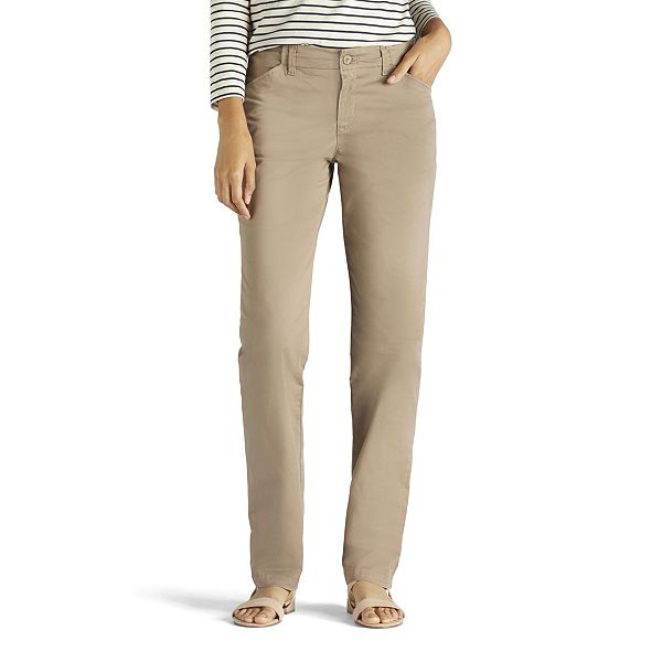 Women's Lee Slim Straight-Leg Tailored Chino Pants