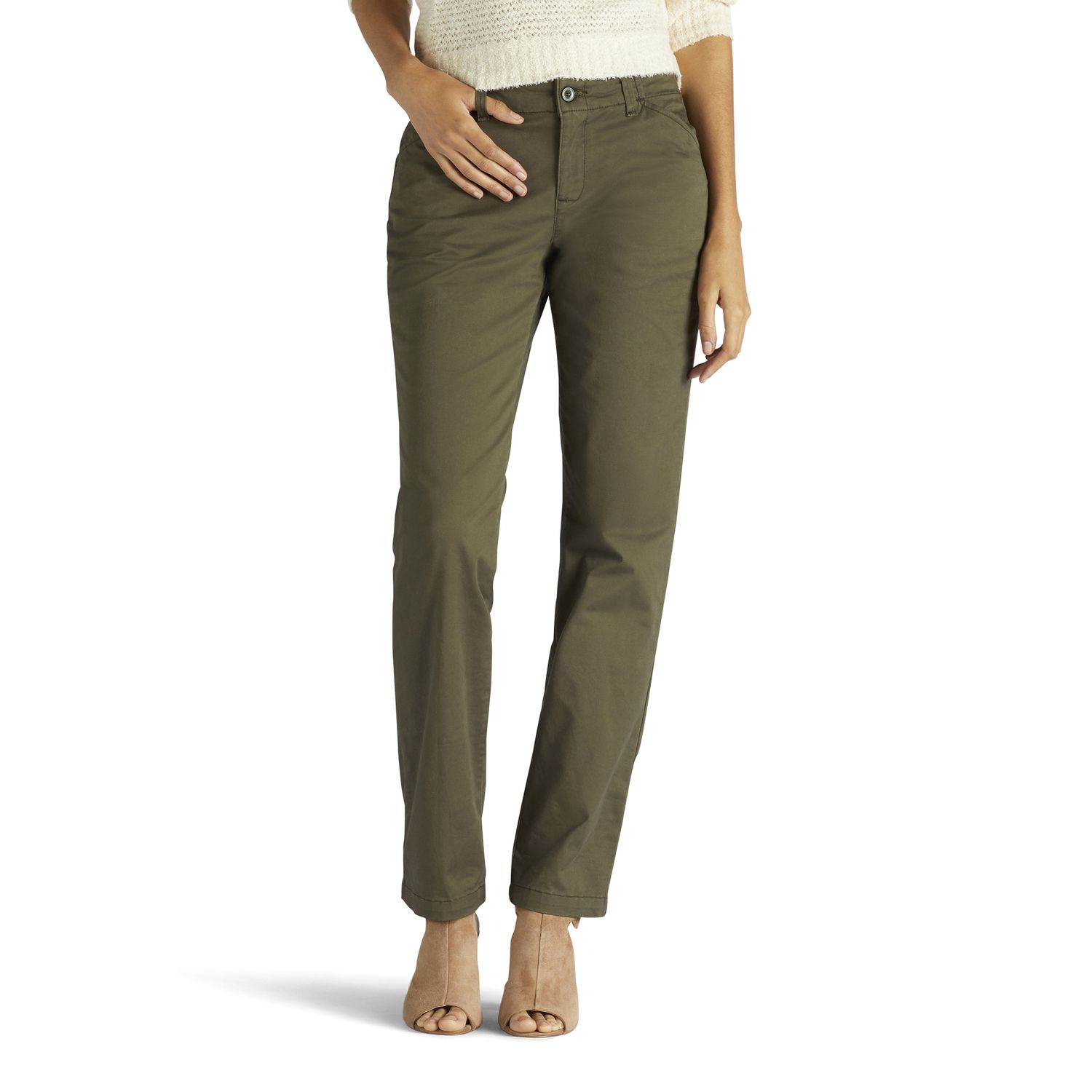 women's slim straight leg pants