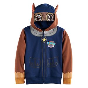 Boys 4-7 Paw Patrol Chase Mesh Face Zip Hoodie