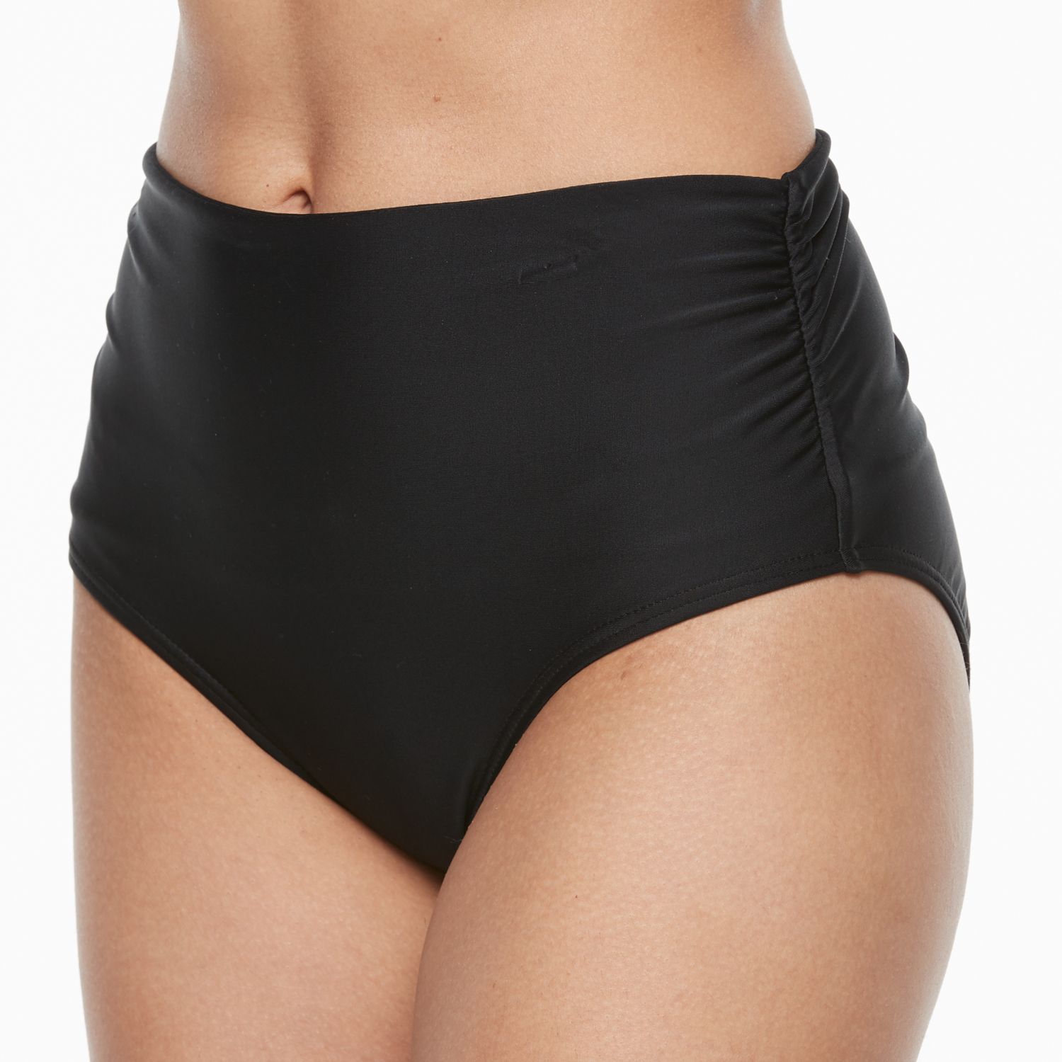 black high waisted bikini briefs