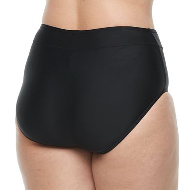 Plus Size Croft & Barrow® Solid Semi High-Waisted Scoop Bottoms