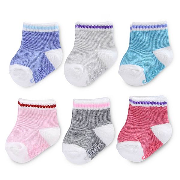 Baby Girl Carter's 6-pk. Primary Colors Crew Socks