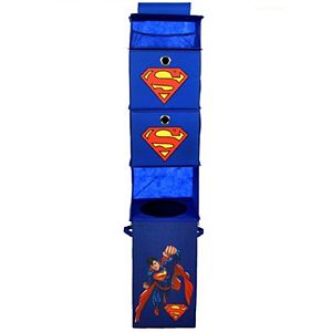 Marvel Super-Man Closet Hanging Organizer & Storage Bin Set
