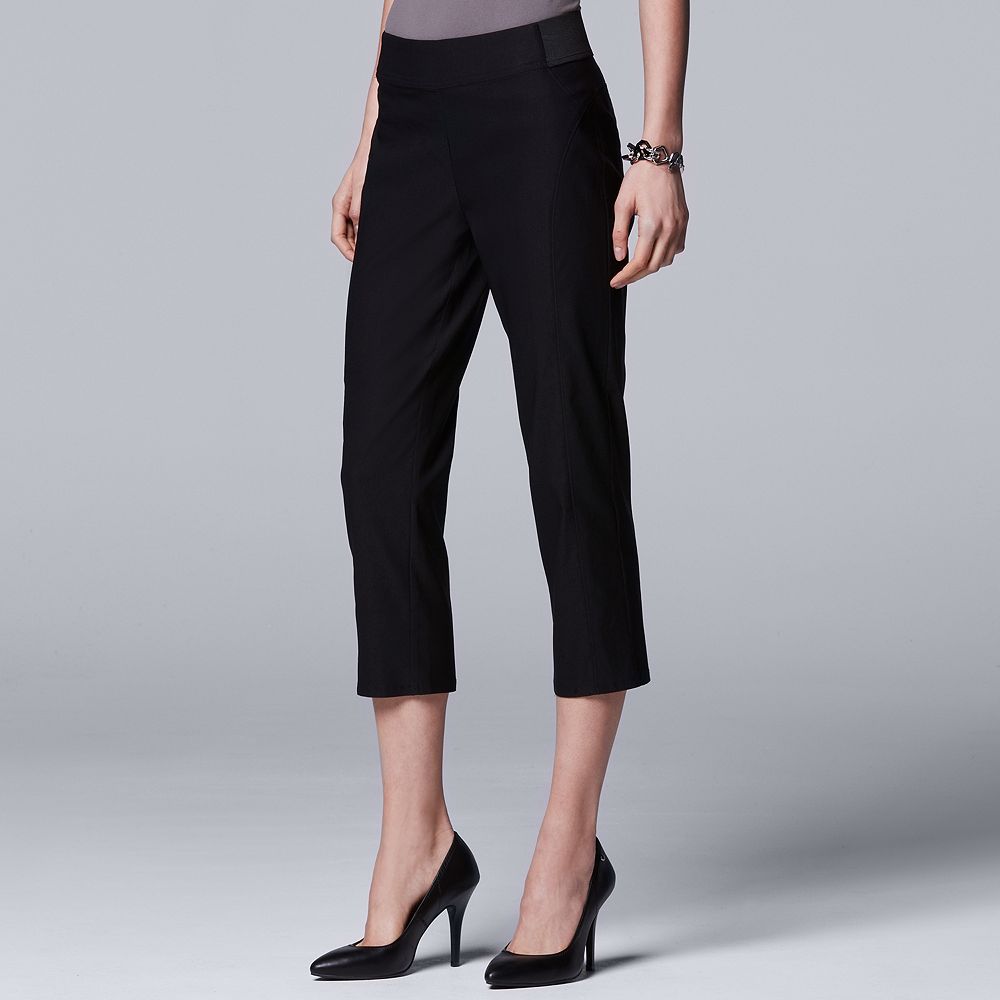 Women's Simply Vera Vera Wang Seamed Twill Capri
