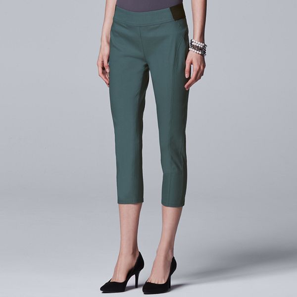 Women's Simply Vera Vera Wang Seamed Twill Capri