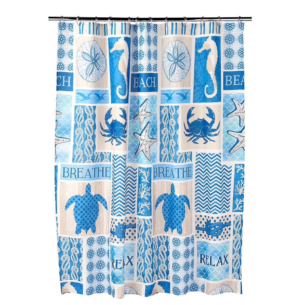 Bacova Coastal Patch Shower Curtain