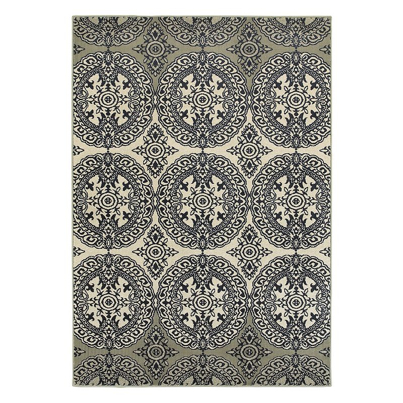 StyleHaven Logan Intricate Medallions Rug, Dark Blue, 10X13 Ft