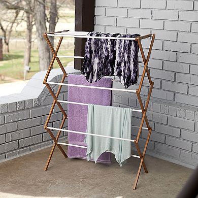 Household Essentials Indoor Outdoor Clothes Drying Rack