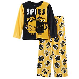 Boys 4-10 Despicable Me Minion Spies 2-Piece Pajama Set