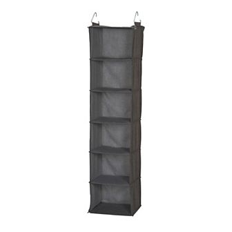 Household Essentials 6-Shelf Fabric Hanging Closet Organizer