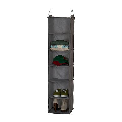 Household Essentials 6-Shelf Hanging Closet Organizer