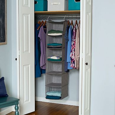 Household Essentials 6-Shelf Hanging Closet Organizer