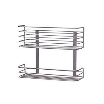 Hinge-It Cabinet Door 2 tier Storage Rack