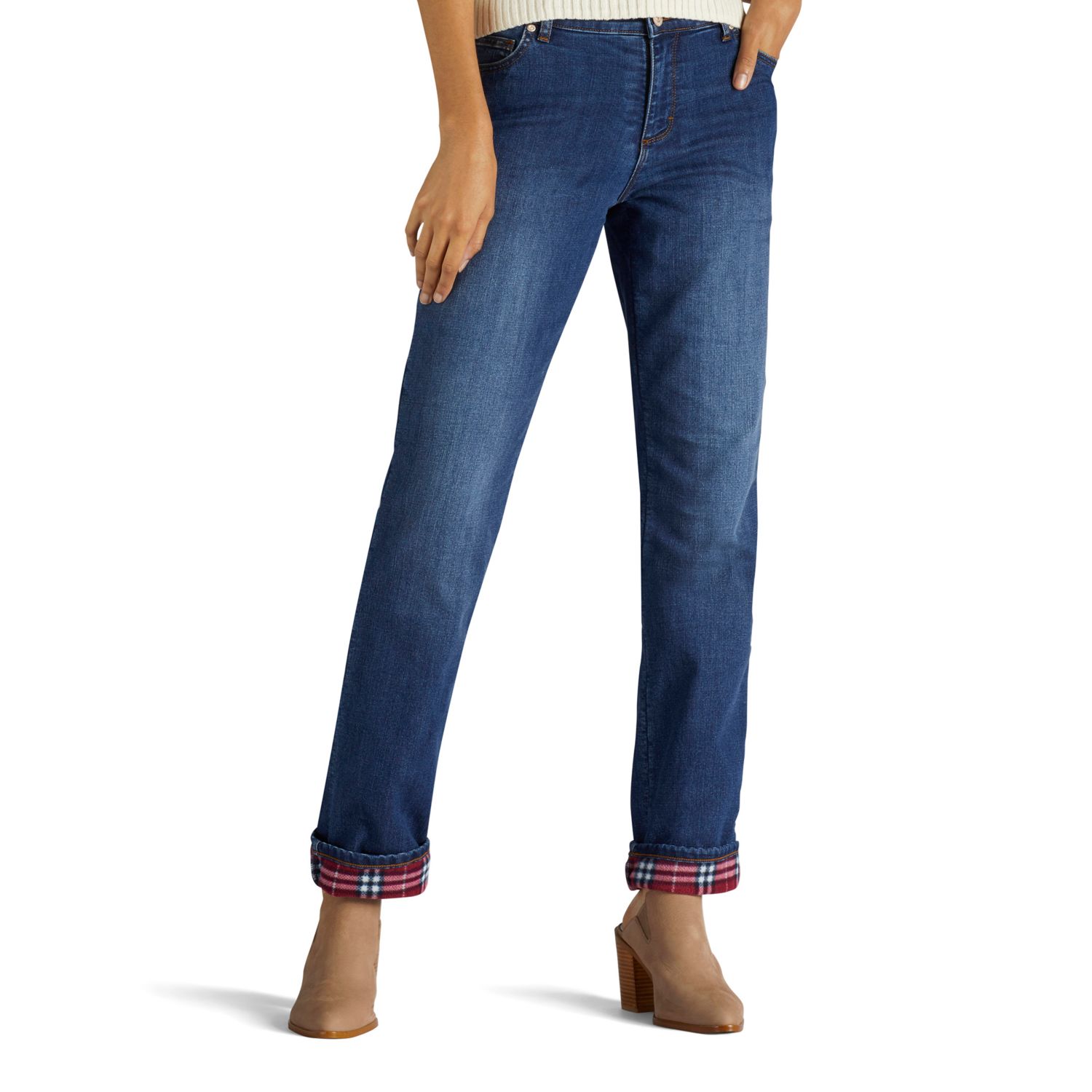 lee women's flannel lined jeans