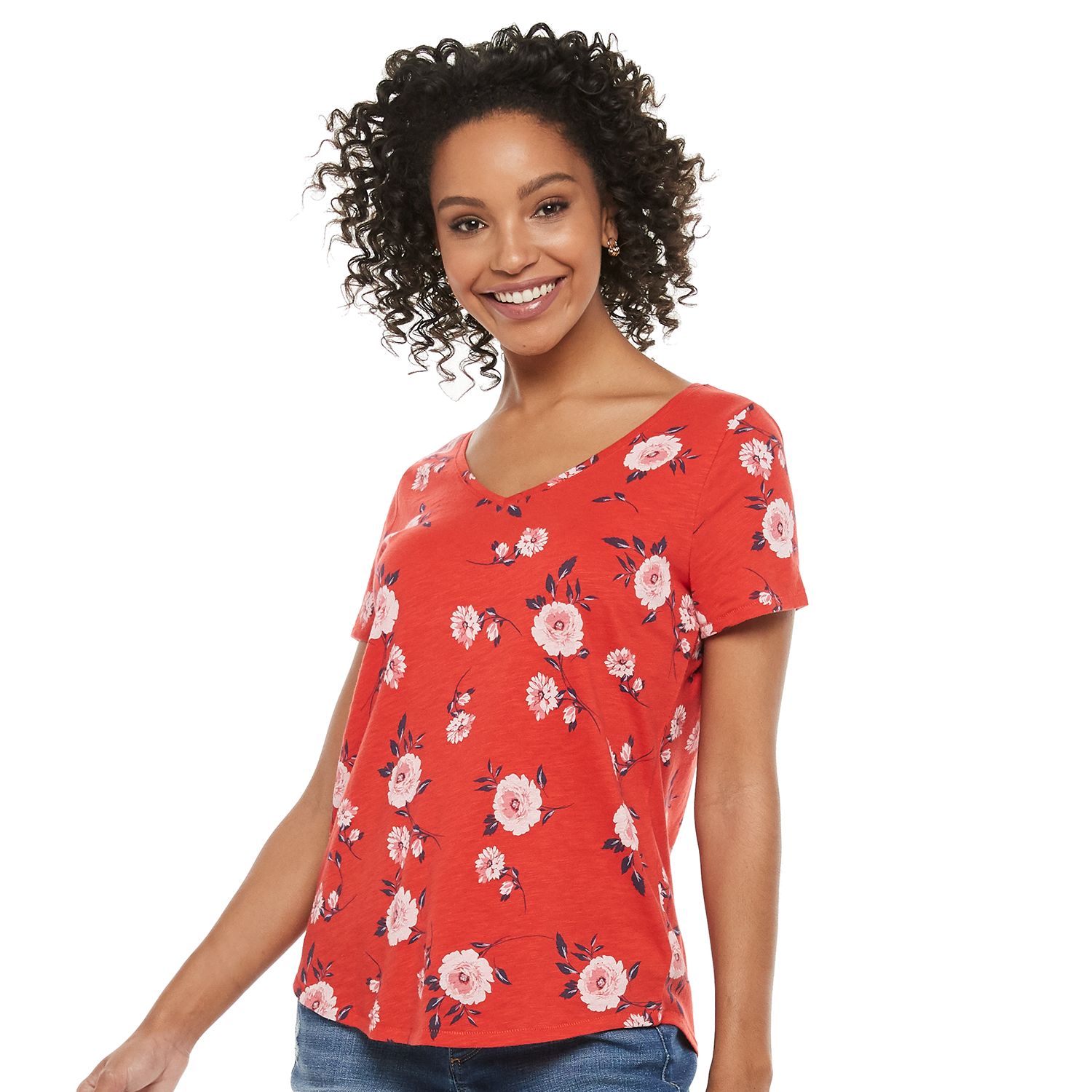 red t shirts for women