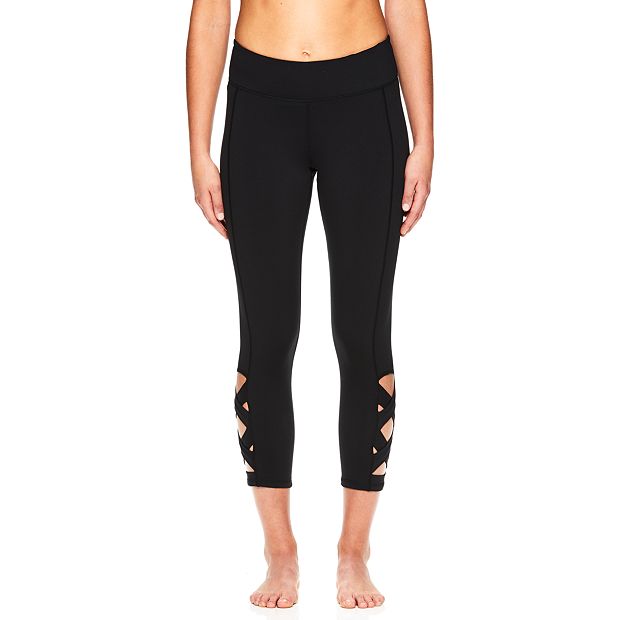 Women s Gaiam Om Lotus Yoga Capri Leggings