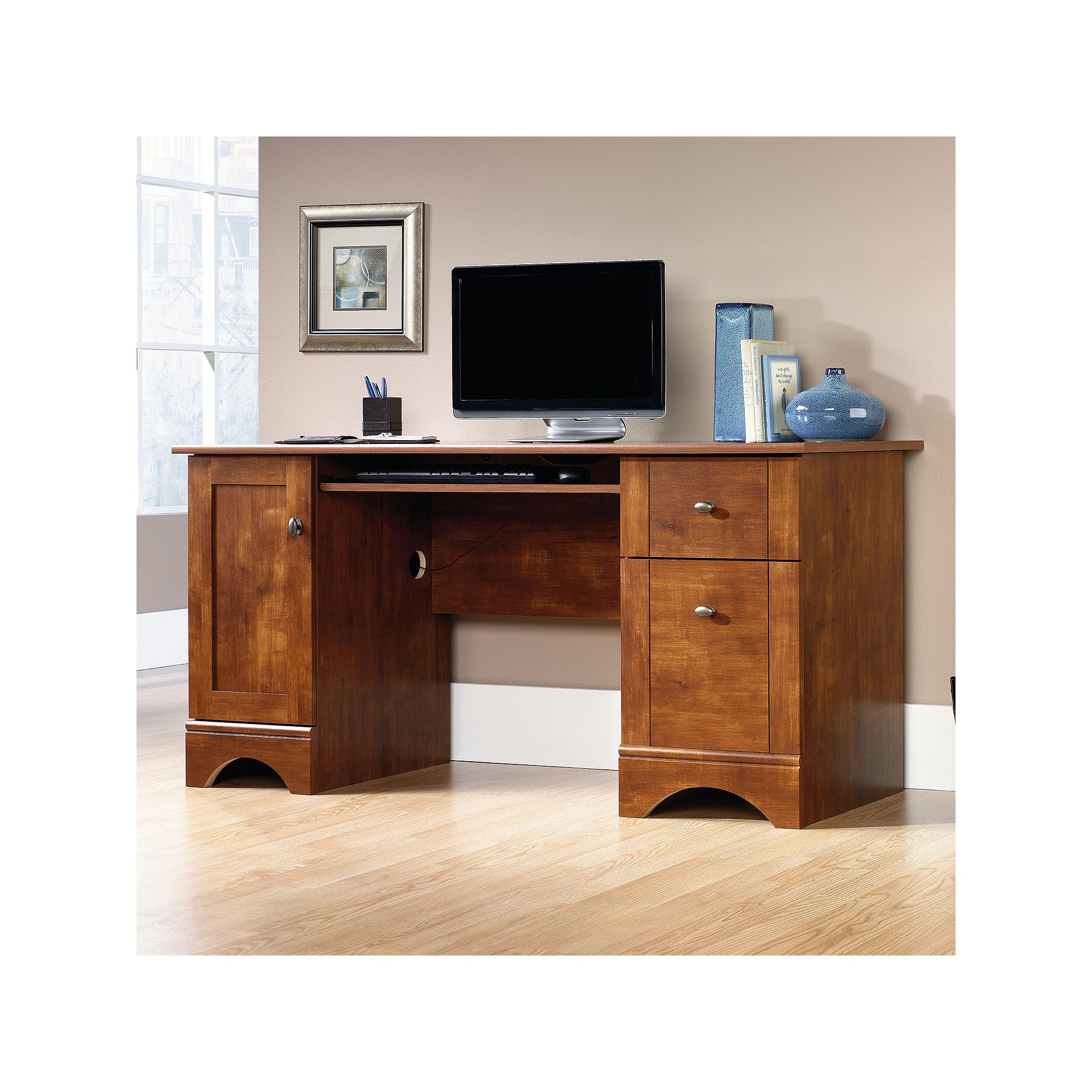 Sauder Traditional Desk, Brown
