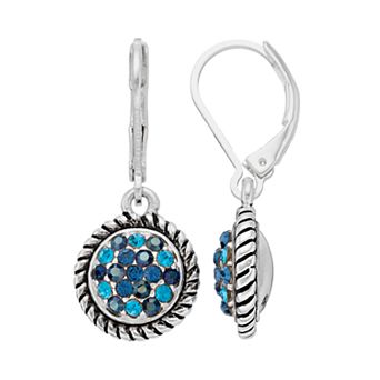 Napier Tonal Round Drop Earrings