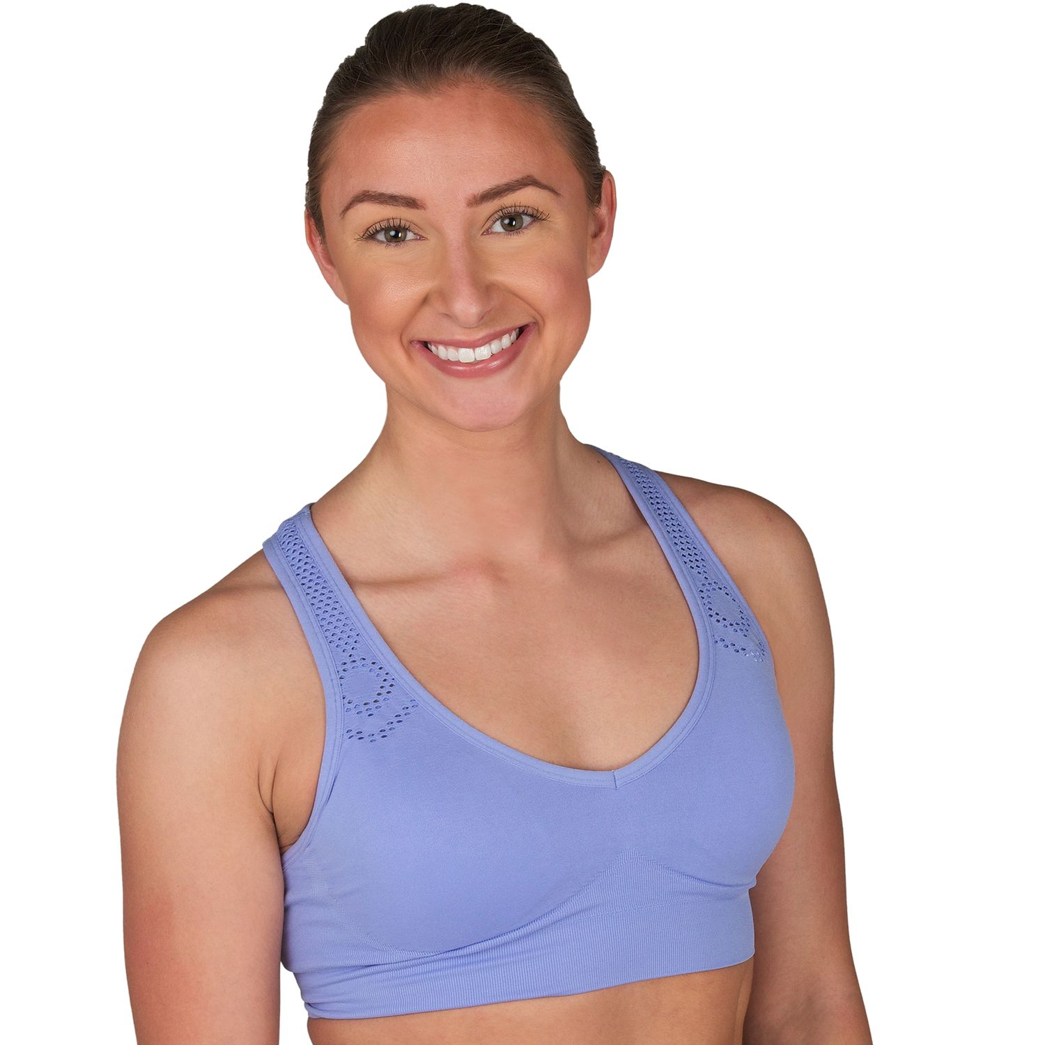 periwinkle sports bra