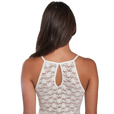 Juniors' Candie's® High Neck Lace Cami