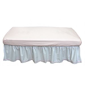 Nurture Basix 2-pc. White Eyelet Dust Ruffle & Crib Sheet Starter Set