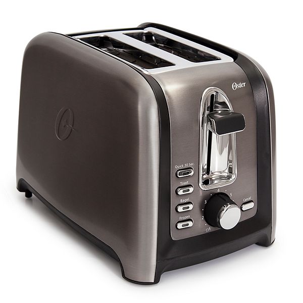 Oster 2-Slice Black Stainless Steel Toaster