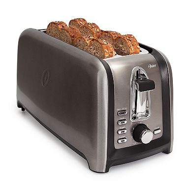 Oster 4-Slice Black Stainless Steel Toaster