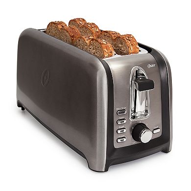 Oster 4-Slice Black Stainless Steel Toaster 