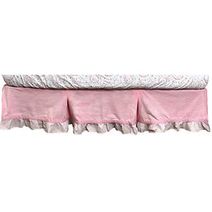 Nurture Pink Velour Dust Ruffle