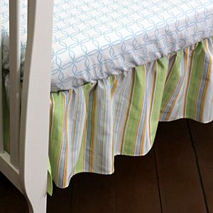 Nurture Neutral Stripe Dust Ruffle