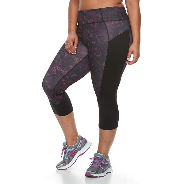 Pantalon Capri De Sport Femme Tek Gear Taille XS - Pour Yoga, Fitness, En Gris, Occasion TB