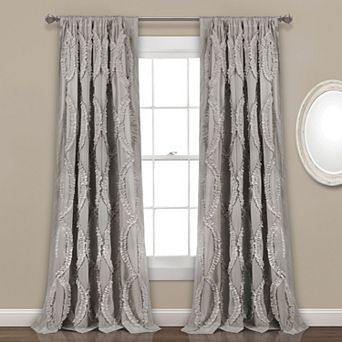 Lush Decor 1-Panel Avon Window Curtain