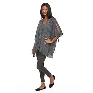 Apt. 9® Cold-Shoulder Knit Kimono