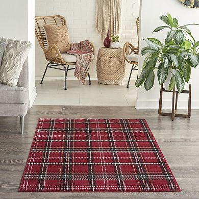 Nourison Grafix Plaid Area Rug