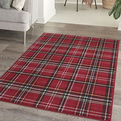 Nourison Grafix Plaid Area Rug