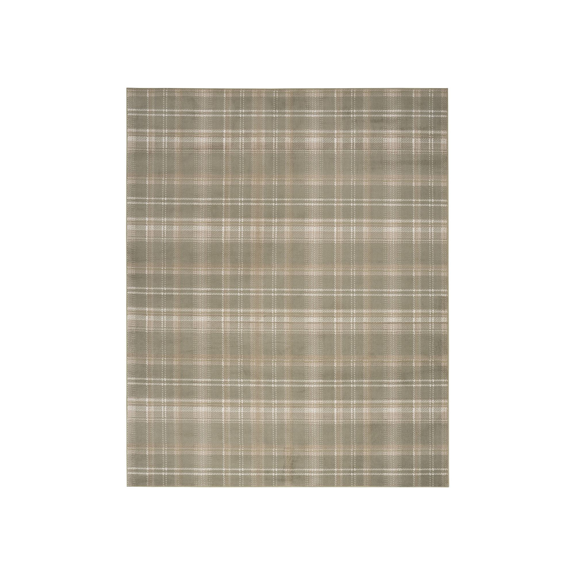 Nourison Grafix Plaid Area Rug, Green