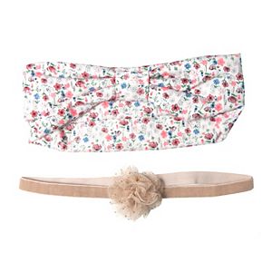 Baby Girl OshKosh B'gosh® 2-pk. Shimmer Plume Head Wrap Set