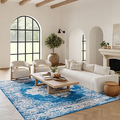 Nourison Grafix Distressed Vintage Medallion Rug